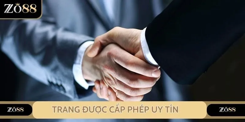 Trang được cấp phép bởi tổ chức uy tín, đảm bảo đáng tin cậy